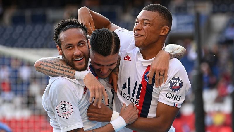 Neymar Jr, Mauro Icardi and Kylian Mbappe